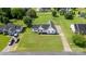 Aerial shot displaying the home's location with a fenced backyard at 170 Wagon Wheel Way # 4, Salisbury, NC 28147