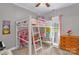 bedroom with loft bed, window, and colorful decorations at 170 Wagon Wheel Way # 4, Salisbury, NC 28147