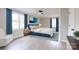 Bedroom with blue furnishings and white walls, and natural light from multiple windows at 1770 Windsor Dr, Lancaster, SC 29720
