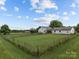 Large fenced backyard, providing ample space for outdoor activities and privacy at 18070 Old Beatty Ford Rd, Gold Hill, NC 28071