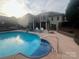 Back of house featuring an in-ground pool and second-floor patio at 208 Stone Ridge Dr, Salisbury, NC 28146