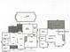 Detailed floor plan showcasing the layout of the home, including bedrooms, living areas, and the pool at 208 Stone Ridge Dr, Salisbury, NC 28146