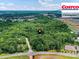 Aerial view highlighting the home's location and proximity to nearby Costco at 218 Point Carpenter Rd, Fort Mill, SC 29707