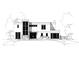 Modern exterior home elevation with geometric shapes, large windows, and a stone base at 2861 Sharon Rd # 1, Charlotte, NC 28211