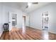 Spacious bedroom with hardwood floors and ample natural light at 3505 Frostmoor Pl, Charlotte, NC 28269
