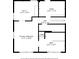 Floor plan of main bedroom, WIC, utility room, hall, and two bathrooms at 3661 Annlin Ave, Charlotte, NC 28209