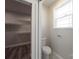 The image shows the toilet closet and walk-in closet featuring ample shelves at 4531 Dry Run Rd, Fort Mill, SC 29708