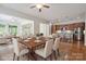 Open-concept dining and living area showcasing seamless flow and inviting spaces for relaxation at 467 Granite Lake Ct, Denver, NC 28037