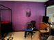 A bedroom with purple walls at 616 E Oakwood Ave, Albemarle, NC 28001