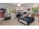 bedroom featuring bunk beds, blue bedding, and playful decor at 625 Saint Andrews Rd, Statesville, NC 28625