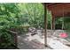 Spacious deck with seating overlooks a wooded area at 625 Saint Andrews Rd, Statesville, NC 28625