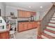 Basement nook with built-in storage cabinets and proximity to stairs at 625 Saint Andrews Rd, Statesville, NC 28625