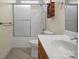 Bathroom with tub-shower combo and vanity at 814 Settlers Dr, Cherryville, NC 28021