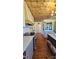 Spacious kitchen with stainless steel appliances, a white tile backsplash, and a unique wood ceiling at Tbd Jerusalem Church Rd, Marshville, NC 28103