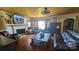 Comfortable living room with a fireplace, wood floors, and leather furniture perfect for relaxing at Tbd Jerusalem Church Rd, Marshville, NC 28103