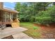 Spacious backyard with screened porch and concrete patio at 112 Chasse Ct, Cleveland, NC 27013