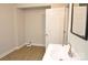 Bathroom with a modern sink, a door, and a dryer hookup in the corner at 1277 Eden Dr # 18, Chester, SC 29706