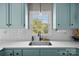 Kitchen sink with window view at 130 Johnson Dairy Rd, Rockwell, NC 28138