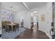 Elegant dining room featuring stylish decor and ample natural light at 15913 Trenton Place Rd, Huntersville, NC 28078