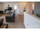 Upstairs loft area with comfortable seating and a television at 1600 Gaston Mountain Dr, Dallas, NC 28034