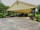 Large, covered carport with ample parking and a connection to the house at 1922 Salem Church Rd, Lincolnton, NC 28092