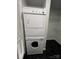 Efficient laundry area with stacked washer and dryer, maximizing space in your new home at 2125 Southend Dr # 320, Charlotte, NC 28203