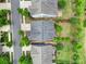Aerial view shows a well maintained landscaped yard with fire pit in a sought-after neighborhood at 295 Helton Ln, Fort Mill, SC 29708