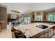 Gourmet kitchen features a large island with seating and an adjacent breakfast area at 2971 Kaneland Ct, Rock Hill, SC 29732