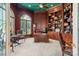 Wood-paneled office with custom built-ins, a large window, and a classic design at 2971 Kaneland Ct, Rock Hill, SC 29732