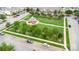 A park with a gazebo surrounded by walking paths and manicured lawn near neighborhood homes at 3105 Bonterra Blvd, Indian Trail, NC 28079