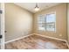 A home office featuring hardwood floors and a window at 3105 Bonterra Blvd, Indian Trail, NC 28079