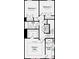 Floorplan showing a main suite, 2 bedrooms, 2 bathrooms, a laundry room and a lodge at 3106 Stelfox St, Charlotte, NC 28262