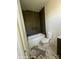 Bathroom featuring a modern tub and sleek tile design at 312 Wesley Heights Way # A, Charlotte, NC 28208