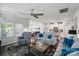 Inviting living room with an open layout, seamlessly connected to the dining area and modern kitchen at 3833 Isenhour Rd, Kannapolis, NC 28081