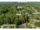 Aerial view of the property nestled near Pine Lake Country Club and New 17th Green at 4417 Walter Nelson Rd, Mint Hill, NC 28227