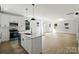 Open kitchen with a view into the living room at 4541 Kings Ct, Hickory, NC 28602
