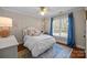 Bright bedroom with plush bedding, wood floors and an adjacent bedside table at 4622 Cotton Creek Dr, Charlotte, NC 28226