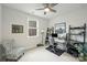 Bright bedroom featuring a home office with a desk and stylish chair at 528 Sandbar Pt, Clover, SC 29710