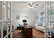 Cozy office with hardwood floors, a comfortable sofa, and natural light at 528 Sandbar Pt, Clover, SC 29710