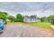 Exterior view of a backyard featuring a detached building and green landscape at 622 University Dr, Rock Hill, SC 29730
