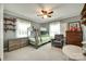 Charming bedroom with bunk beds, ceiling fan, and neutral walls for a cozy feel at 622 University Dr, Rock Hill, SC 29730