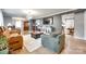 Open-concept living room featuring stylish furniture, hardwood floors, and modern decor at 622 University Dr, Rock Hill, SC 29730