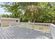 Large back deck, perfect for outdoor entertaining and relaxing in a serene backyard at 6412 Sullins Rd, Charlotte, NC 28214