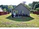 View of home's backyard with patio and outdoor seating at 650 Harry St, China Grove, NC 28023