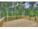 Spacious wooden deck overlooking a lush, green backyard at 1025 Harrogate Dr, Bessemer City, NC 28016