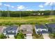 Aerial view of a home with manicured lawn at 11518 Solstice Way, Huntersville, NC 28078