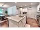 Modern kitchen featuring stainless steel appliances, ample countertop space and a center island at 13421 Copley Square Dr, Huntersville, NC 28078
