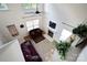Open living room featuring high ceilings, a fireplace, and comfortable seating at 1457 Matthew Allen Cir, Kannapolis, NC 28081