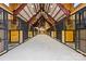 Barn interior with a row of horse stalls at 1822 Irby Rd, Monroe, NC 28112