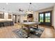 Finished basement features a pool table, stone fireplace, wet bar, and exterior access at 1822 Irby Rd, Monroe, NC 28112